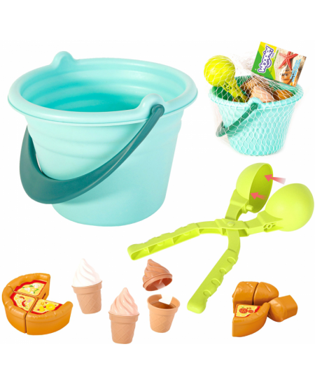 Liivamänguasjade komplekt WOOPIE Jäätise valmistamine, 15-osaline
