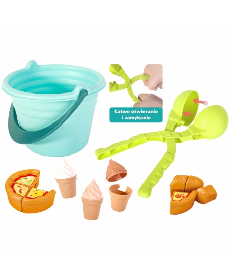 Liivamänguasjade komplekt WOOPIE Jäätise valmistamine, 15-osaline