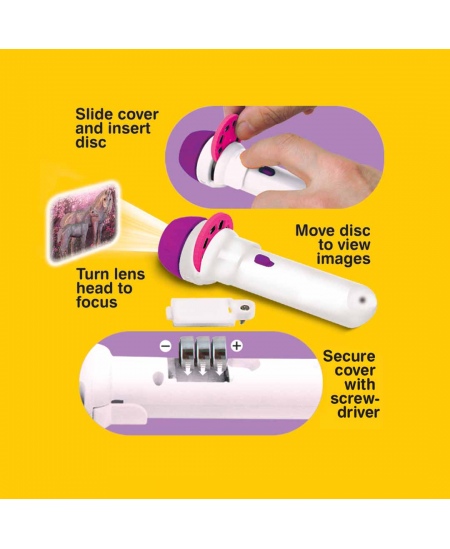 Laste projektor - taskulamp BRAINSTORM Haldjad ja ükssarvikud