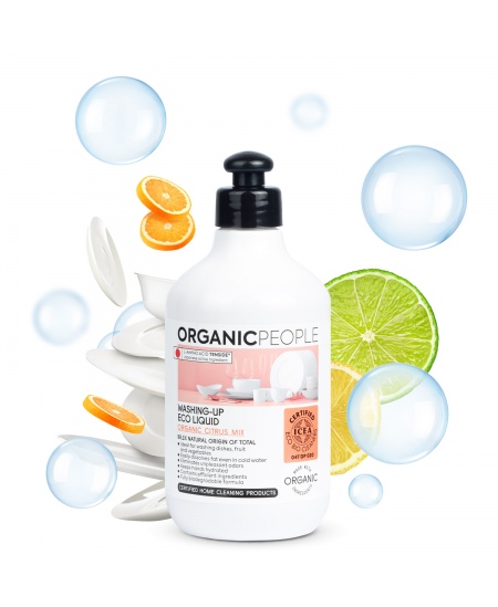 Ökoloogiline nõudepesuvahend ORGANIC PEOPLE, tsitruselõhnaline, 500 ml