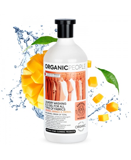 Pesugeel ORGANIC PEOPLE kõigile kangatüüpidele, 1 l