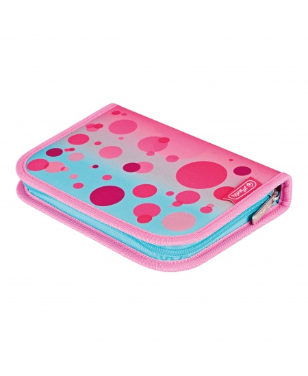 Seljakott koos tarvikutega HERLITZ SoftLight Plus Greenline Pink Bubbles