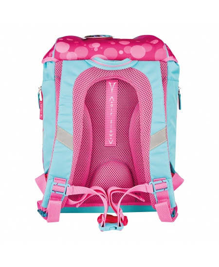 Seljakott koos tarvikutega HERLITZ SoftLight Plus Greenline Pink Bubbles