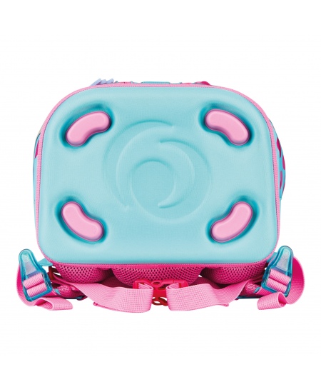 Seljakott koos tarvikutega HERLITZ SoftLight Plus Greenline Pink Bubbles