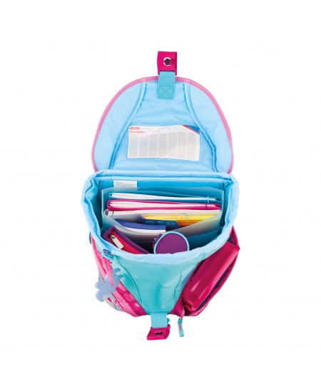 Seljakott koos tarvikutega HERLITZ SoftLight Plus Greenline Pink Bubbles