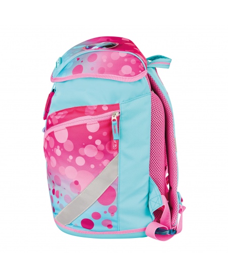 Seljakott koos tarvikutega HERLITZ SoftLight Plus Greenline Pink Bubbles