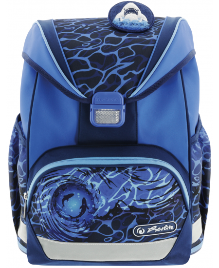 Seljakott koos tarvikutega HERLITZ UltraLight Plus Blue Shark