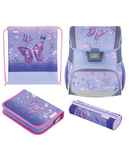 Seljakott HERLITZ Loop Plus Butterfly Paradise