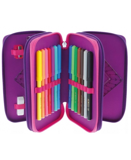 Pinal HERLITZ Dip Dye, lilla, kolme sektsiooniga, täidetud