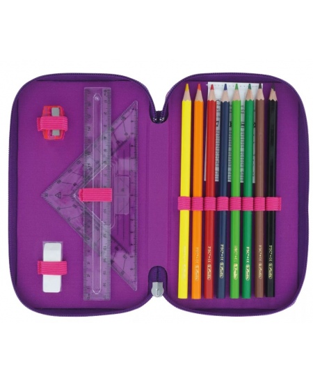 Pinal HERLITZ Dip Dye, lilla, kolme sektsiooniga, täidetud