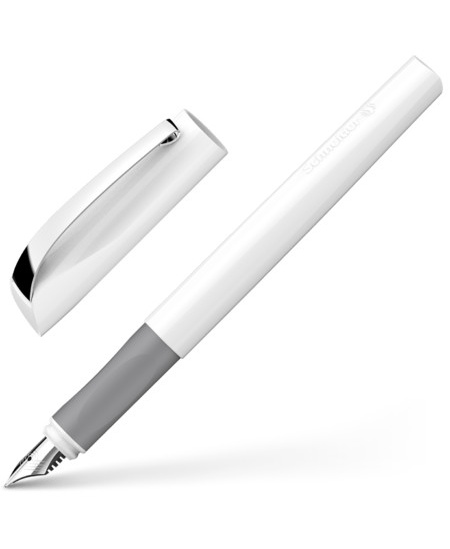 Täitesulepea SCHNEIDER Ceod Classic, valge korpus hõbedaste detailidega