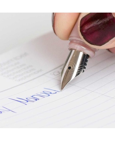 Täitesulepea SCHNEIDER Ceod Classic, valge korpus hõbedaste detailidega