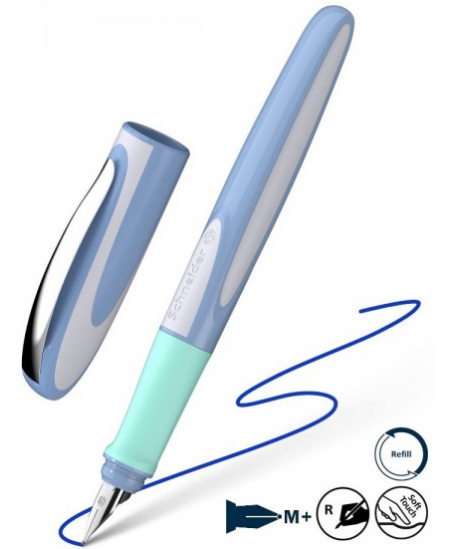 Täitesulepea SCHNEIDER Ray, paremakäelistele, hall‑roheline korpus