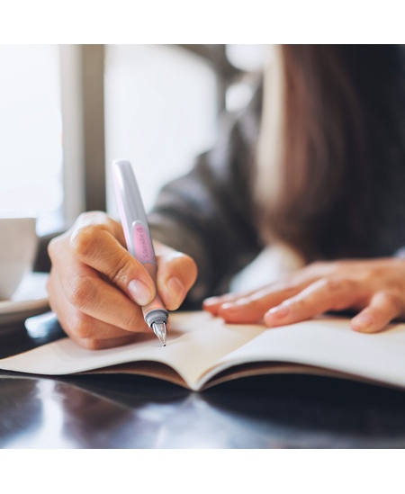 Täitesulepea SCHNEIDER Ray, vasakukäelistele, hall‑roosa korpus