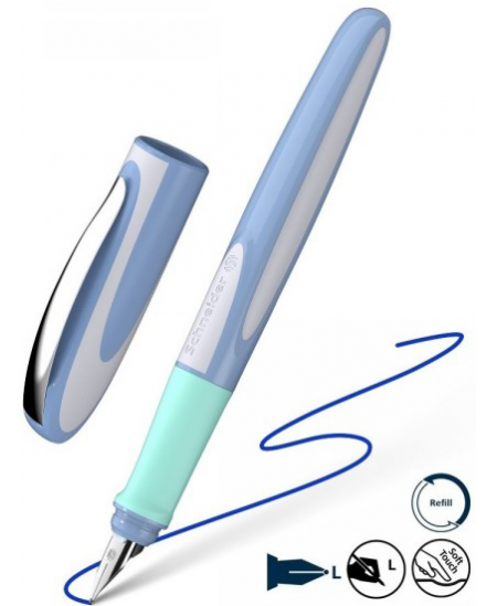 Täitesulepea SCHNEIDER Ray, vasakukäelistele, hall‑roheline korpus