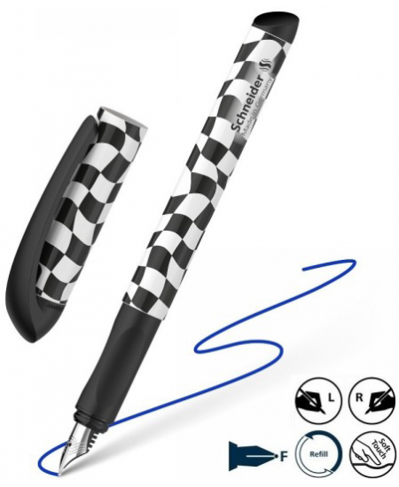 Täitesulepea SCHNEIDER Voice, must‑valge korpus