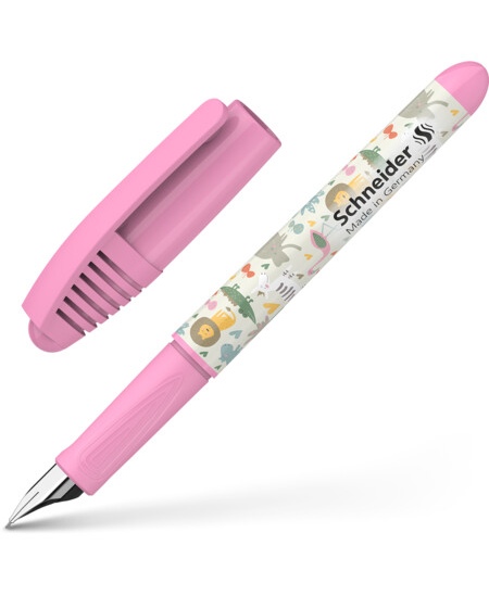 Täitesulepea SCHNEIDER Zippi Funny Safari, roosa korpus