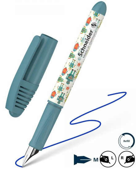 Täitesulepea SCHNEIDER Zippi Cool Robots, sinine korpus