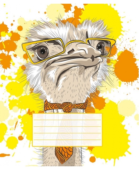 Ruuduline vihik NALJAKAD LOOMAD, 12 lehte, 80 gsm