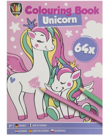 Värvimisvihik GRAFIX Ükssarvik, A5, 64 lk.