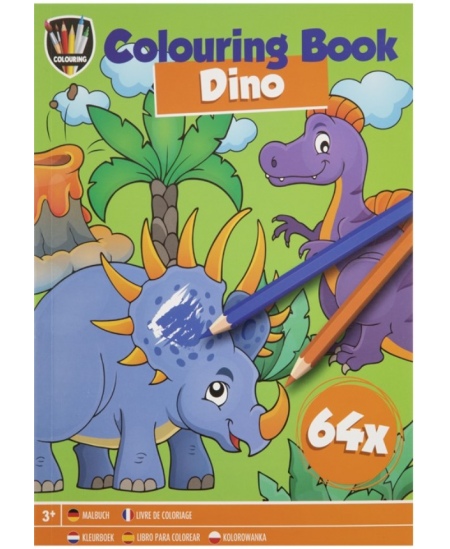 Värvimisvihik GRAFIX Dinosaurus, A5, 64 lk.