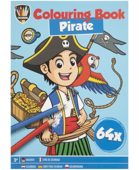 Värvimisvihik GRAFIX Piraat, A5, 64 lk.