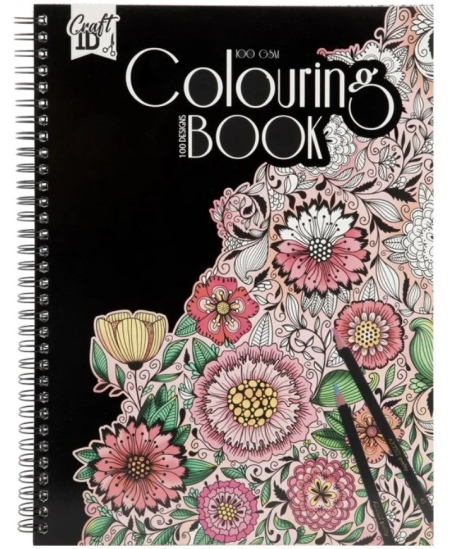 Värvimisraamat GRAFIX Lilled, 28x21 cm, 50 lehte, 100 gsm