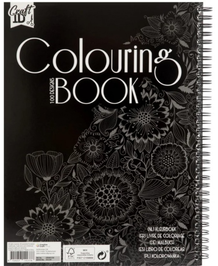 Värvimisraamat GRAFIX Lilled, 28x21 cm, 50 lehte, 100 gsm