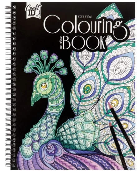 Värvimisraamat GRAFIX Paabulind, 28x21 cm, 50 lehte, 100 gsm