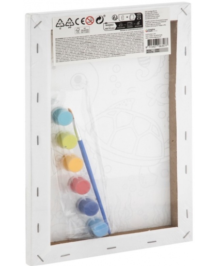 Värvi numbrite järgi komplekt GRAFIX Kilpkonn, lõuend, 29,7x19,5 cm