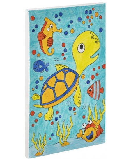 Värvi numbrite järgi komplekt GRAFIX Kilpkonn, lõuend, 29,7x19,5 cm