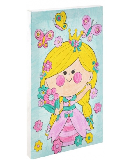 Värvi numbrite järgi komplekt GRAFIX Tüdruk, lõuend, 29,7x19,5 cm