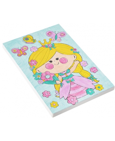 Värvi numbrite järgi komplekt GRAFIX Tüdruk, lõuend, 29,7x19,5 cm