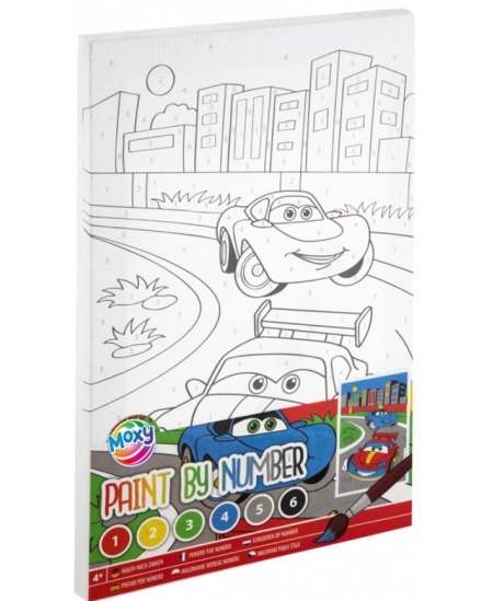 Numbrite järgi värvimise komplekt GRAFIX Auto, lõuend, 29,7x19,5 cm