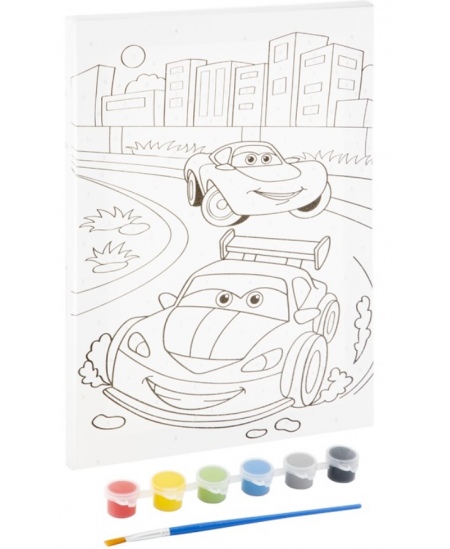 Numbrite järgi värvimise komplekt GRAFIX Auto, lõuend, 29,7x19,5 cm