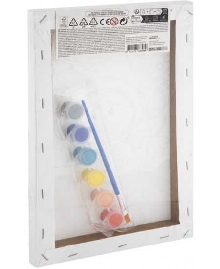 Maalimine numbrite järgi komplekt GRAFIX Kosmonaut, lõuend, 29,7x19,5 cm