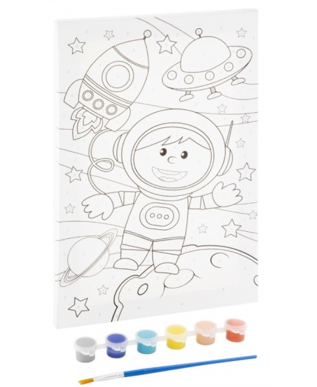 Maalimine numbrite järgi komplekt GRAFIX Kosmonaut, lõuend, 29,7x19,5 cm