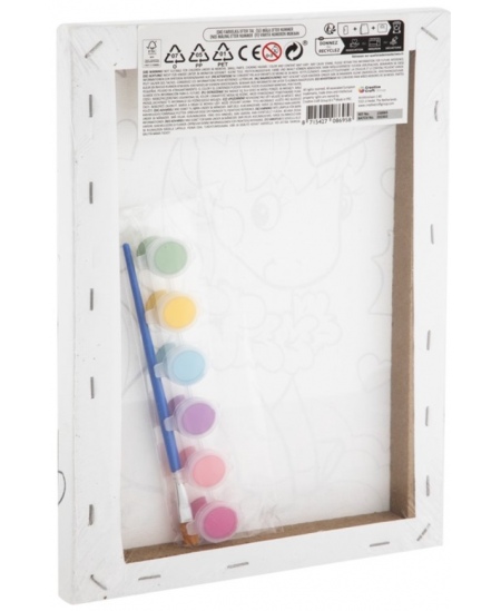 Maalimine numbrite järgi komplekt GRAFIX Ükssarvik, lõuend, 29,7x19,5 cm