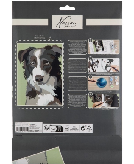 Värvimine numbrite järgi komplekt GRAFIX Koer, papp, 33,5x23,8 cm
