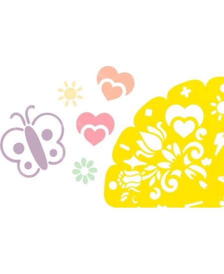 Mandala õuejoonistuste komplekt GRAFIX, 57 cm, 6 värvipliiatsit