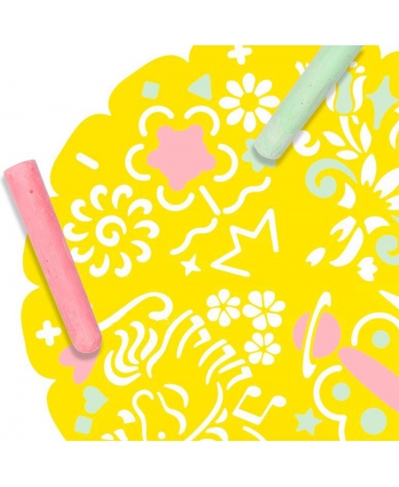 Mandala õuejoonistuste komplekt GRAFIX, 57 cm, 6 värvipliiatsit