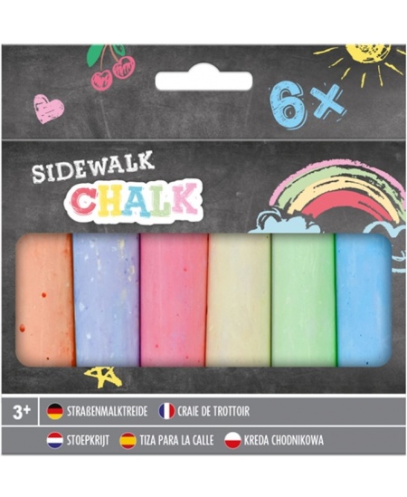 Asfaldikriidid GRAFIX, 6 tk