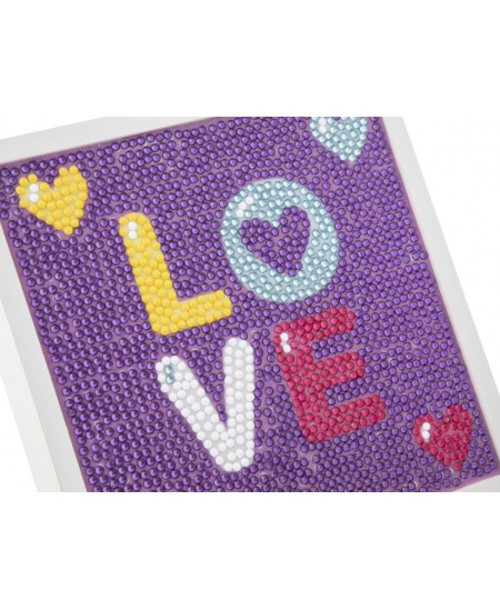 Teemantmosaiik lõuendil GRAFIX Love, 15x15 cm