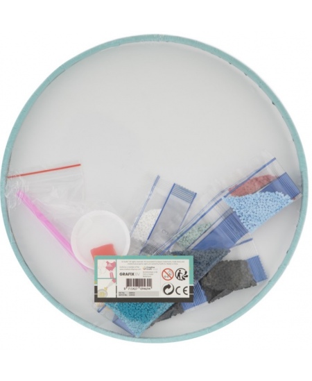 Teemantmosaiik lõuendil GRAFIX Mandala, helesinine, 30 cm