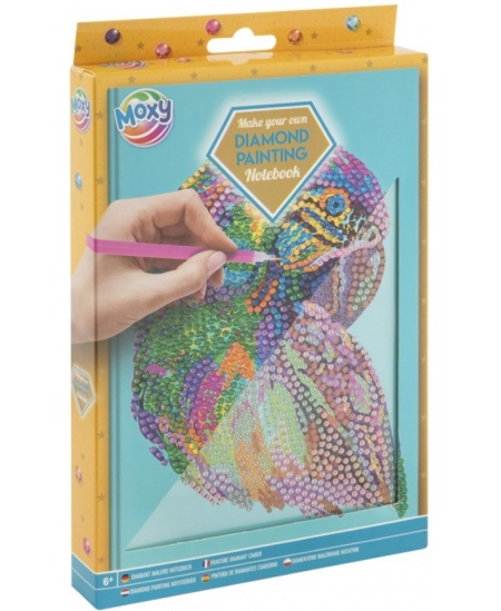 Teemantmosaiik märkmikul GRAFIX, kollane, A5