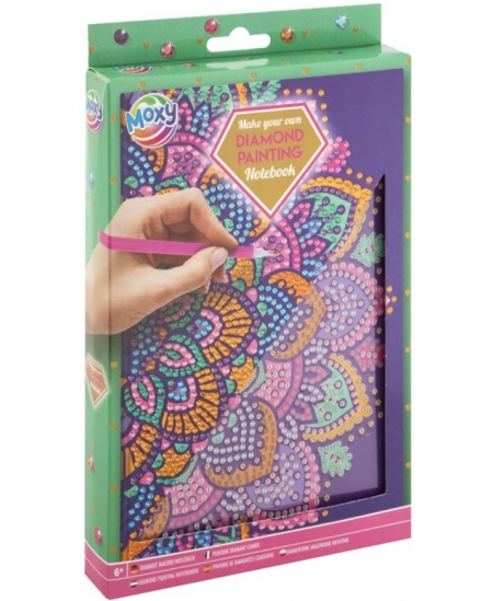 Teemantmosaiik märkmikul GRAFIX, roheline, A5