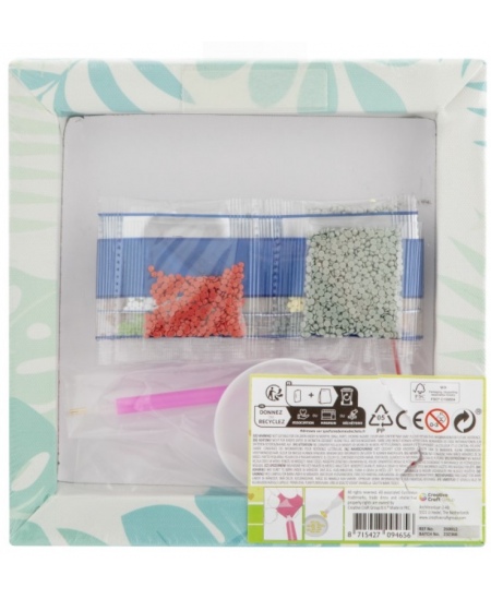 Teemantmosaiik lõuendil GRAFIX Tiger, 20x20cm