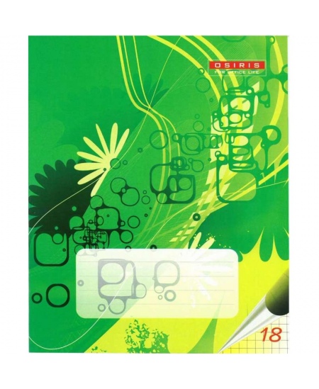 Ruuduline vihik OZIRIS, 18 lehte, 65 gms