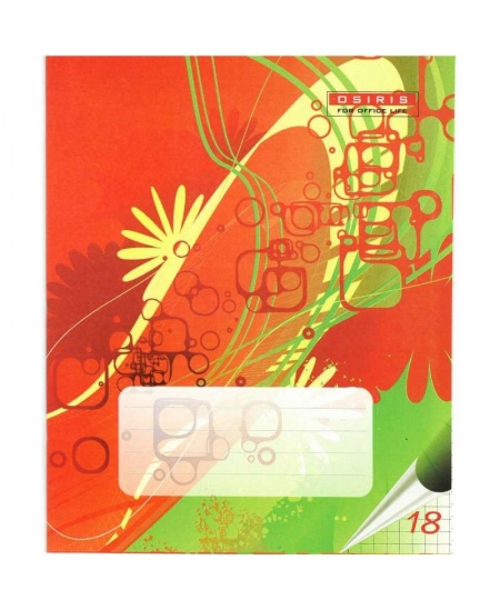Ruuduline vihik OZIRIS, 18 lehte, 65 gms