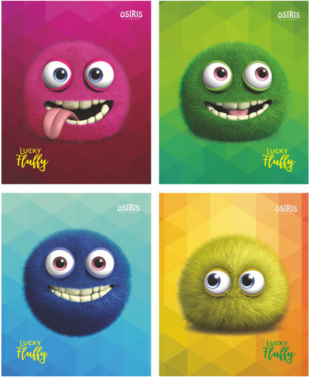 Ruuduline vihik OZIRIS Emociukai, 48 lehte, 65 gms